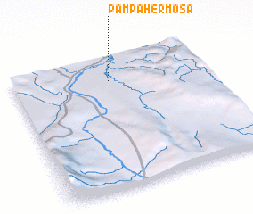 3d view of Pampa Hermosa