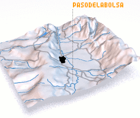 3d view of Paso de La Bolsa