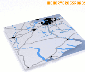 3d view of Hickory Crossroads