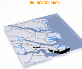 3d view of Walkers Corner