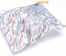 3d view of La Palma