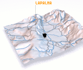 3d view of La Palma