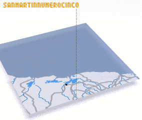 3d view of San Martín Número Cinco