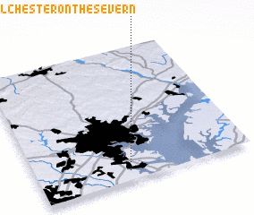 3d view of Colchester on the Severn