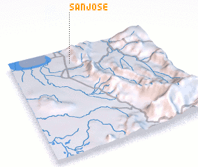 3d view of San José