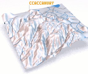 3d view of Ccaccahuay