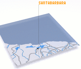 3d view of Santa Bárbara