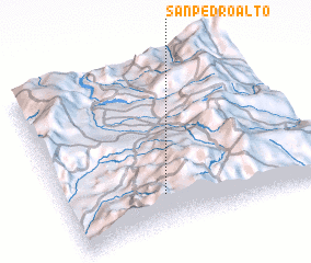 3d view of San Pedro Alto