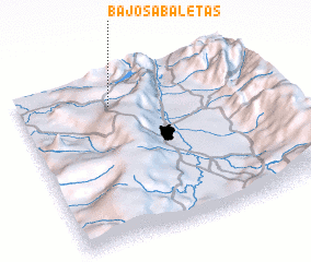 3d view of Bajo Sabaletas