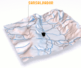 3d view of San Salvador