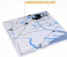 3d view of Lake Speight Colony