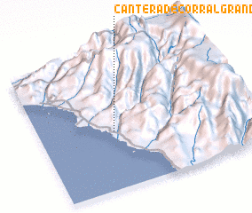 3d view of Cantera de Corral Grande