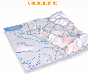 3d view of Cabo de hornos