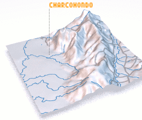 3d view of Charco Hondo