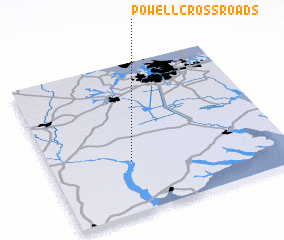 3d view of Powell Crossroads