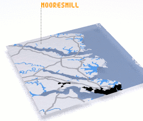 3d view of Moores Mill