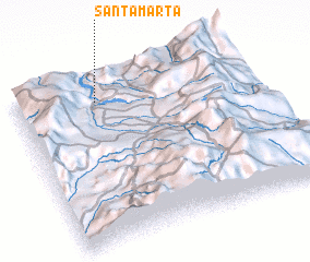 3d view of Santa Marta