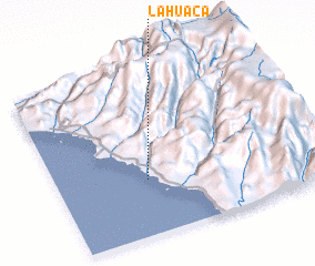 3d view of La Huaca
