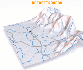 3d view of Boca de Tanando