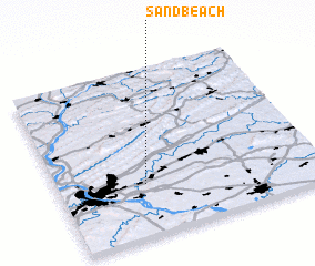 3d view of Sand Beach