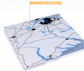 3d view of Bakers Crossing