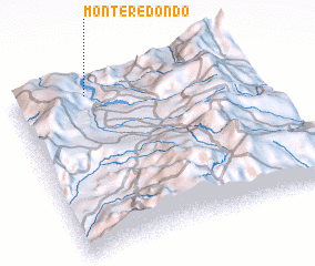 3d view of Monte Redondo