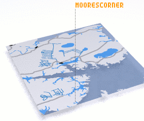 3d view of Moores Corner
