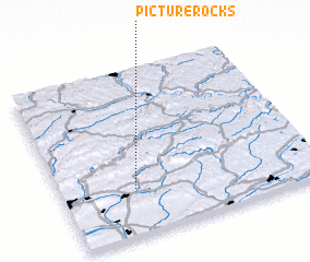 3d view of Picture Rocks