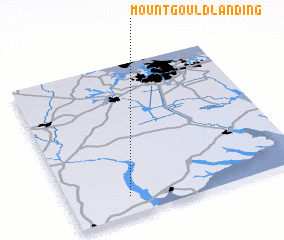 3d view of Mount Gould Landing