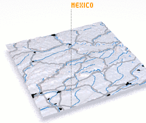 3d view of Mexico