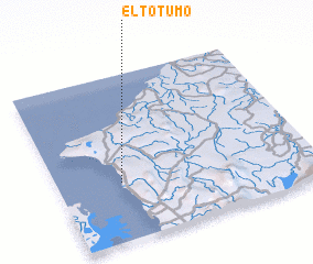 3d view of El Totumo