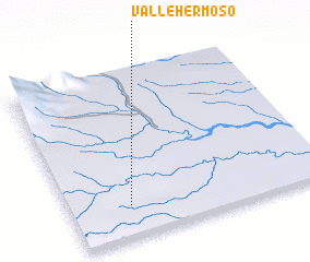 3d view of Valle Hermoso