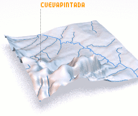 3d view of Cueva Pintada