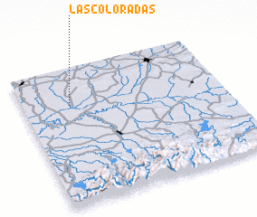 3d view of Las Coloradas