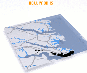 3d view of Holly Forks