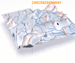 3d view of Checras de Maray