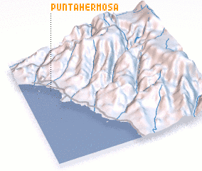 3d view of Punta Hermosa