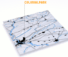 3d view of Colonial Park