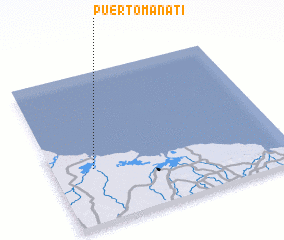 3d view of Puerto Manatí