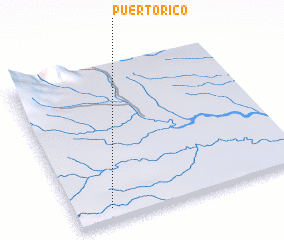 3d view of Puerto Rico