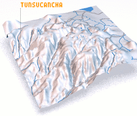 3d view of Tunsucancha