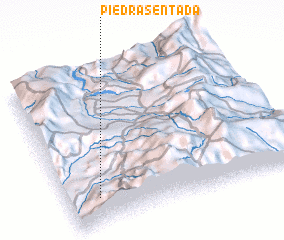 3d view of Piedra Sentada