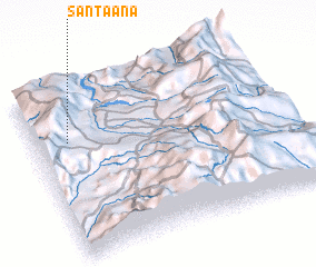 3d view of Santa Ana