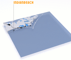 3d view of Indian Beach
