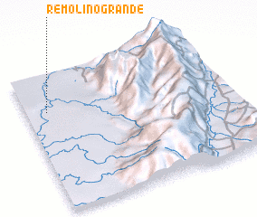 3d view of Remolino Grande