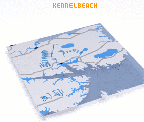 3d view of Kennel Beach