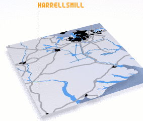 3d view of Harrells Mill