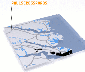 3d view of Pauls Crossroads