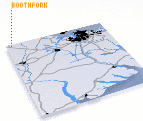 3d view of Booth Fork