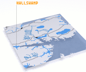 3d view of Hall Swamp